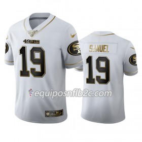 Camiseta Hombre NFL San Francisco 49ers Deebo Samuel 19 Nike Blanco Golden Edition